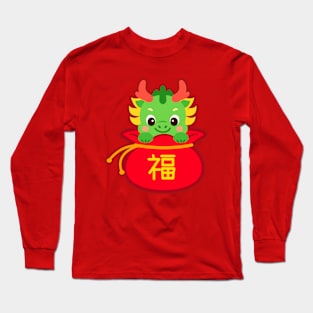 Cute Dragon Chinese New Year Of The Dragon 2024 Long Sleeve T-Shirt